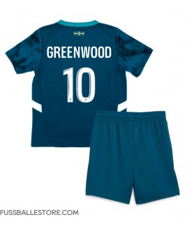 Günstige Olympique de Marseille Mason Greenwood #10 Auswärts Trikotsatzt Kinder 2024-25 Kurzarm (+ Kurze Hosen)